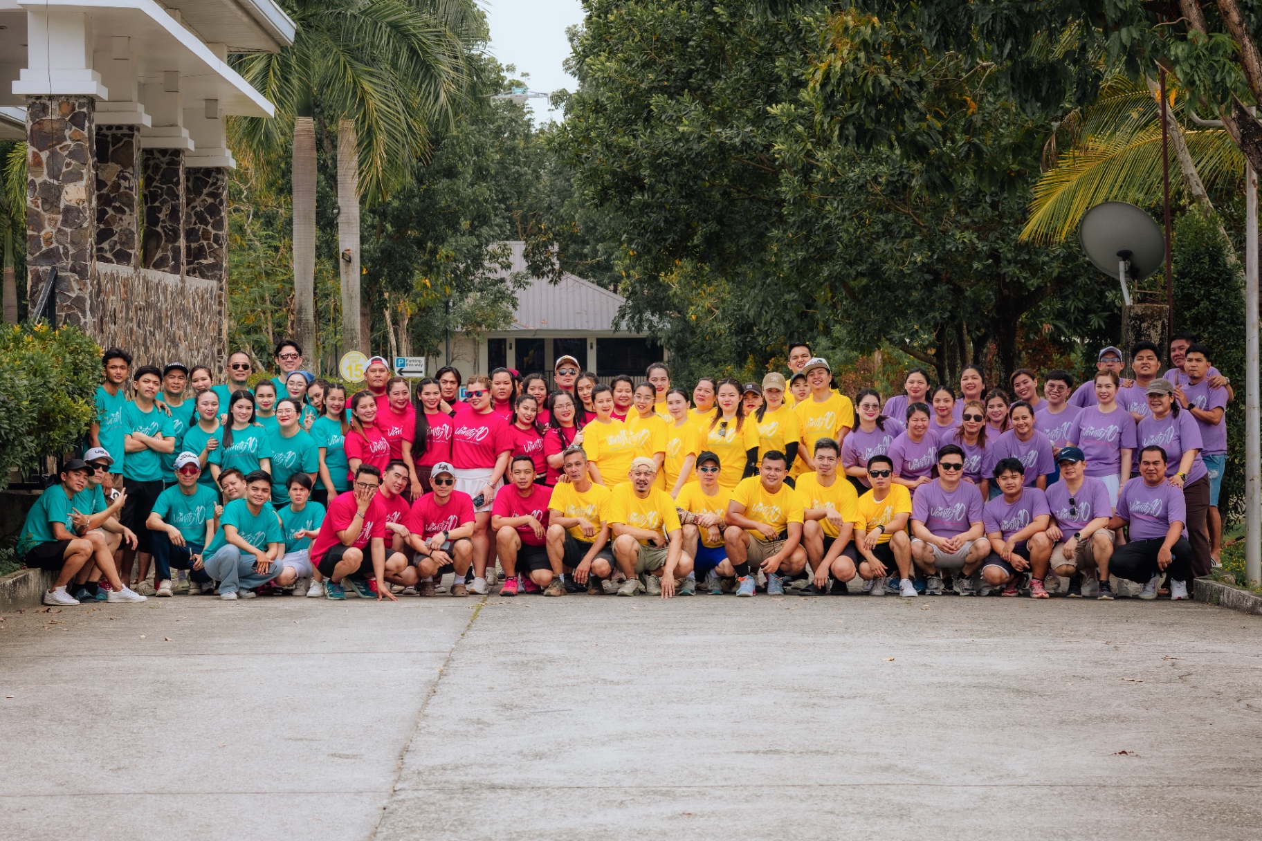 The Vanity Connections team in front of warehouse stock